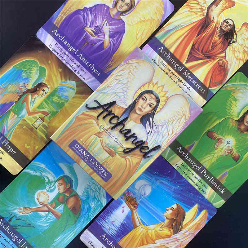 HAY HOUSE Hot-Selling High-Definition Tarot Card Factory Made High-Quality Full English Party Divination Game -Archangel Oracle DIXIT sale_3V4S