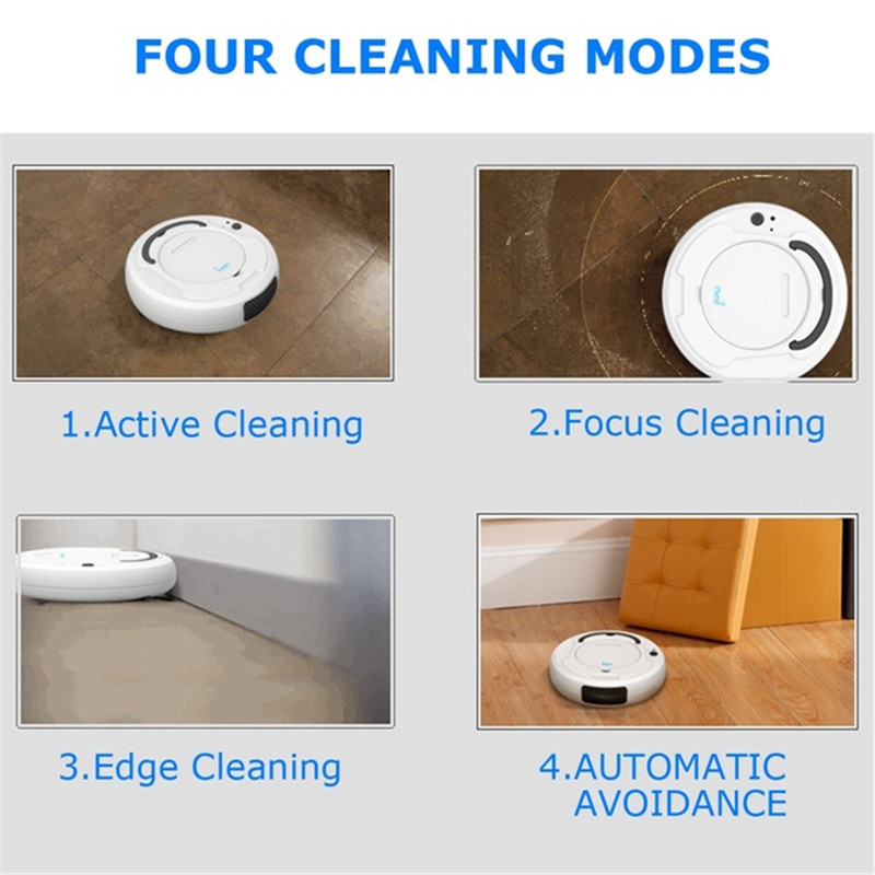 Mini Robot Vacuum Cleaner Ultrathin Vacuum Cleaner Automatic Household Robot Cleaner Sweeper Dust Pet Hair Mop1888793