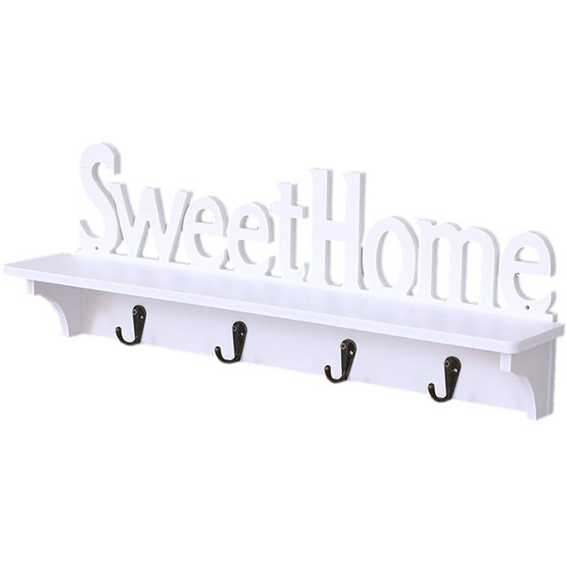 Sweet Home Wall Mounted Rack Wall Door Hanger Hook Storage Rack for Coat Hat Clothes Key (White
Sweet Home Wall Mounted Rack Wall Door Hanger Hook Storage Rack for Coat Hat Clothes Key (White