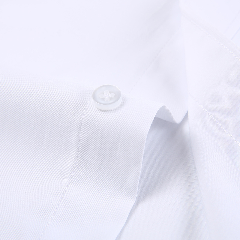 Breast Pocket White Formal Shirt Mens for Business Solid Social Dress Men Shirts Long Sleeve Work office Light Blue black pink 220309