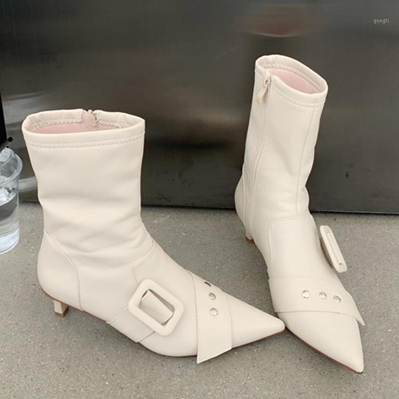 Women Boots New Metal Decoration Pointed Toe Ladies Booties Thin Heels Female Elegant Winter Ankle Boots Woman Causal Shoes1, Black
Women Boots New Metal Decoration Pointed Toe Ladies Booties Thin Heels Female Elegant Winter Ankle Boots Woman Causal Shoes1, Black