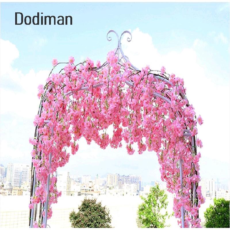 High Quality 136CM Romantic Artificial Hanging Branches of Peach Cherry Blossom Vine Silk Flowers Home Wedding Decoration Flower, Pink
High Quality 136CM Romantic Artificial Hanging Branches of Peach Cherry Blossom Vine Silk Flowers Home Wedding Decoration Flower, Pink