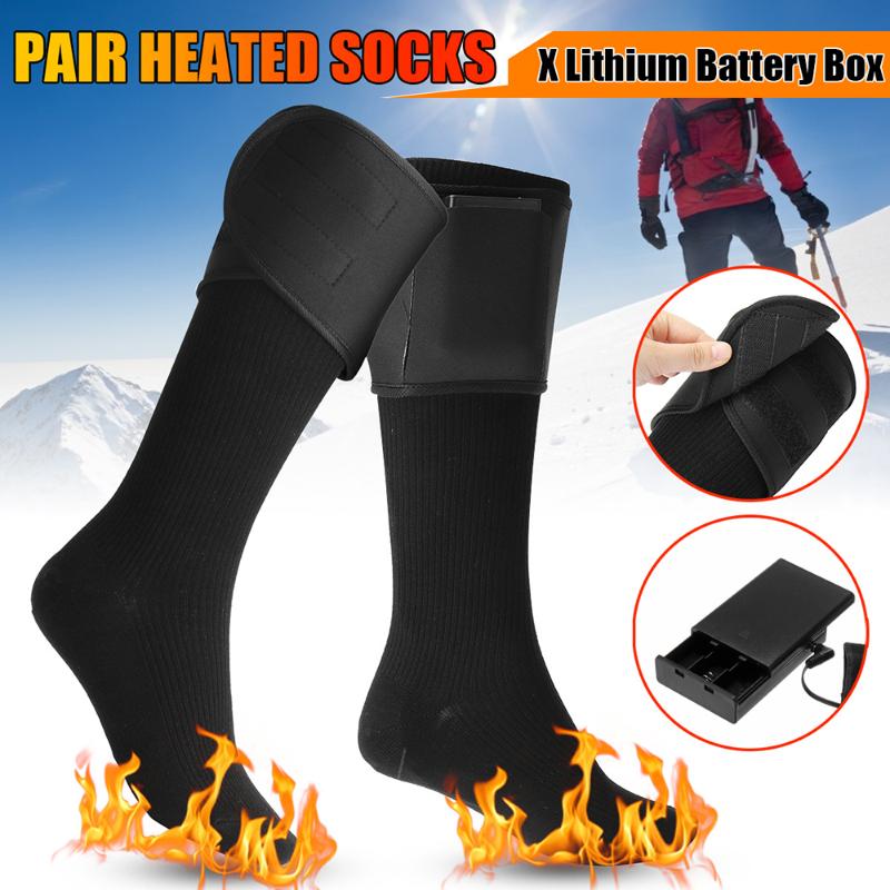 Thicken Warmer Socks Electric Heated Socks Rechargeable Battery For Women Men Winter Outdoor Skiing Cycling Sport Heated, Black
Thicken Warmer Socks Electric Heated Socks Rechargeable Battery For Women Men Winter Outdoor Skiing Cycling Sport Heated, Black