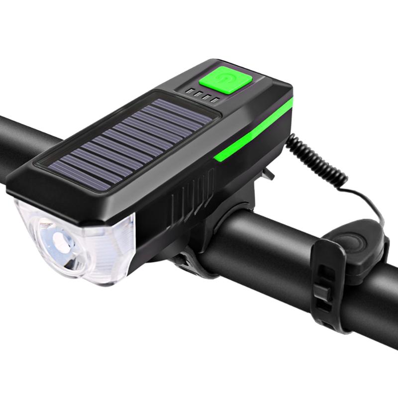 Solar / USB Charging Bike Light Bicycle Bell Horn Lamp Bike Light Rechargeable Waterproof Headlight Bicycle
Solar / USB Charging Bike Light Bicycle Bell Horn Lamp Bike Light Rechargeable Waterproof Headlight Bicycle