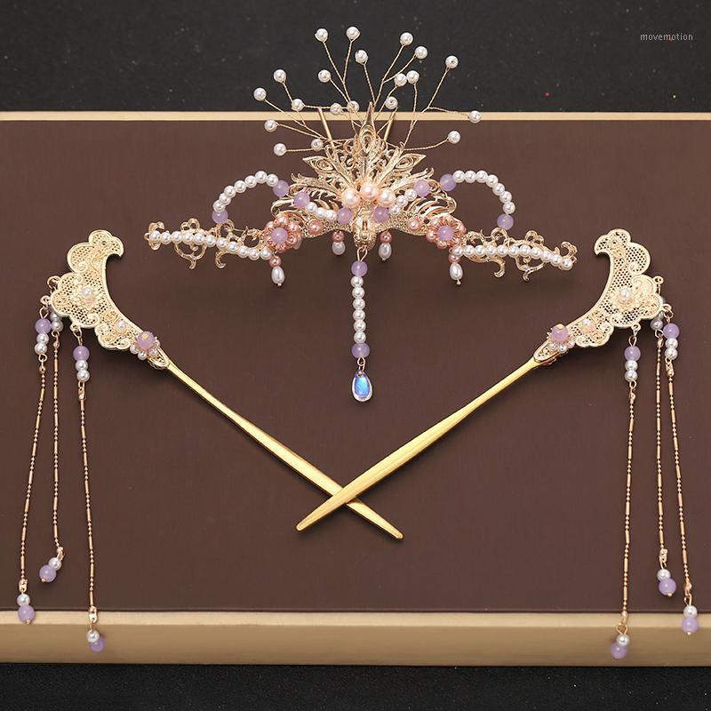 Hanfu Ancient Style Hairpin Headdress Tassel Step Fairy Bead Hairpin Hair Fork Full Set Of Hair Accessories Cosplay Crown Women1
Hanfu Ancient Style Hairpin Headdress Tassel Step Fairy Bead Hairpin Hair Fork Full Set Of Hair Accessories Cosplay Crown Women1