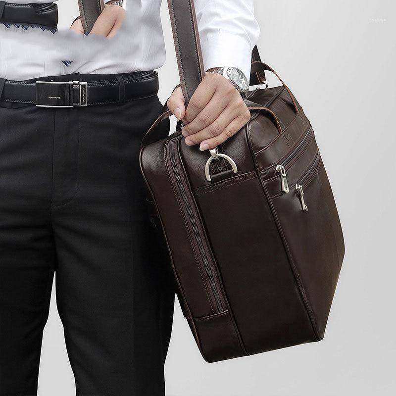 Business Solid Genuine Leather Briefcase Men Office Bags For Men Leather Laptop Bag Maletines Hombre Trabajo Men's Briefcase1, Dark brown
Business Solid Genuine Leather Briefcase Men Office Bags For Men Leather Laptop Bag Maletines Hombre Trabajo Men's Briefcase1, Dark brown