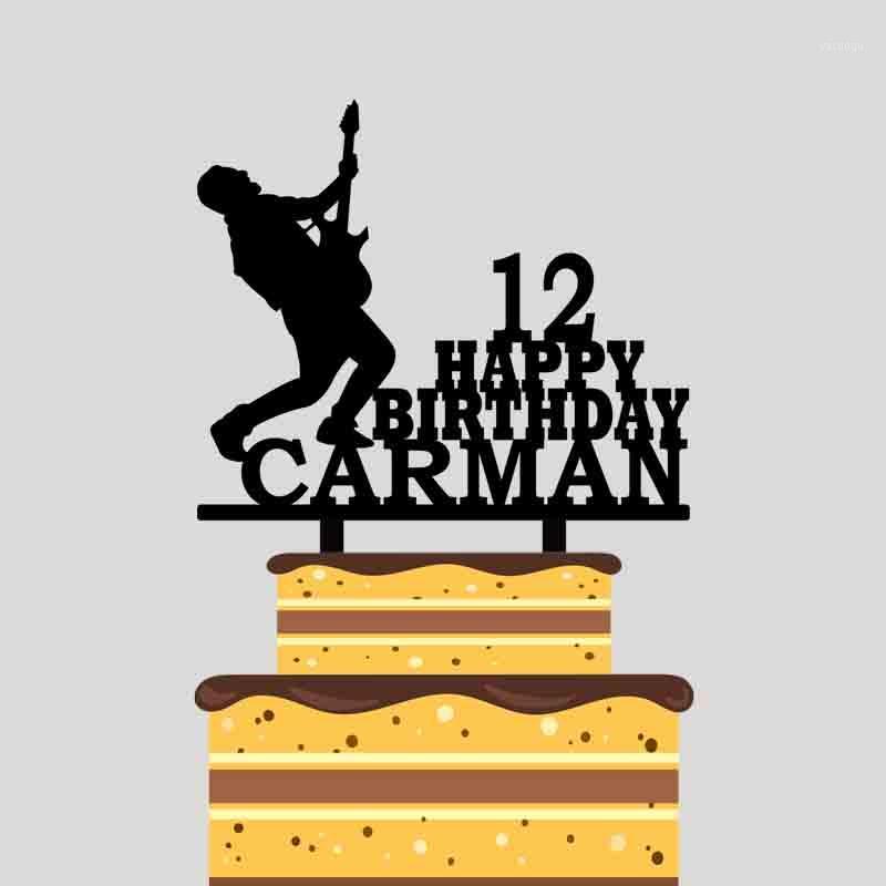 Personalized Boys Birthday Cake Topper Custom Name Age Boy Playing Guitar Cake Topper For Birthday Party Decoration YC1441
Personalized Boys Birthday Cake Topper Custom Name Age Boy Playing Guitar Cake Topper For Birthday Party Decoration YC1441