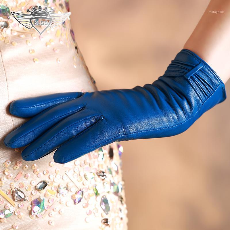 KLSS 2020 Brand Genuine Leather Women Gloves High Quality Goatskin Gloves Winter Warm Fashion Elegant Lady Sheepskin Glove 05-11
KLSS 2020 Brand Genuine Leather Women Gloves High Quality Goatskin Gloves Winter Warm Fashion Elegant Lady Sheepskin Glove 05-11