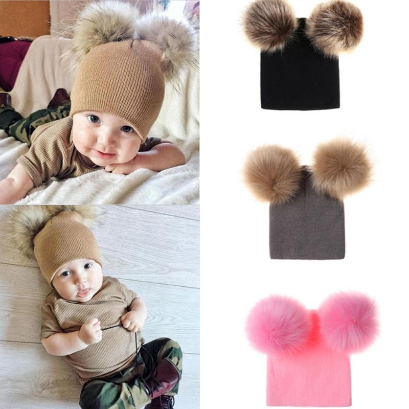 5 Colors Baby Warm Cute Hats Newborn Kids Boy Girls Autumn Winter Double Hairball Pom Hats Keep Warm Crochet Knit Beanie Cap
5 Colors Baby Warm Cute Hats Newborn Kids Boy Girls Autumn Winter Double Hairball Pom Hats Keep Warm Crochet Knit Beanie Cap