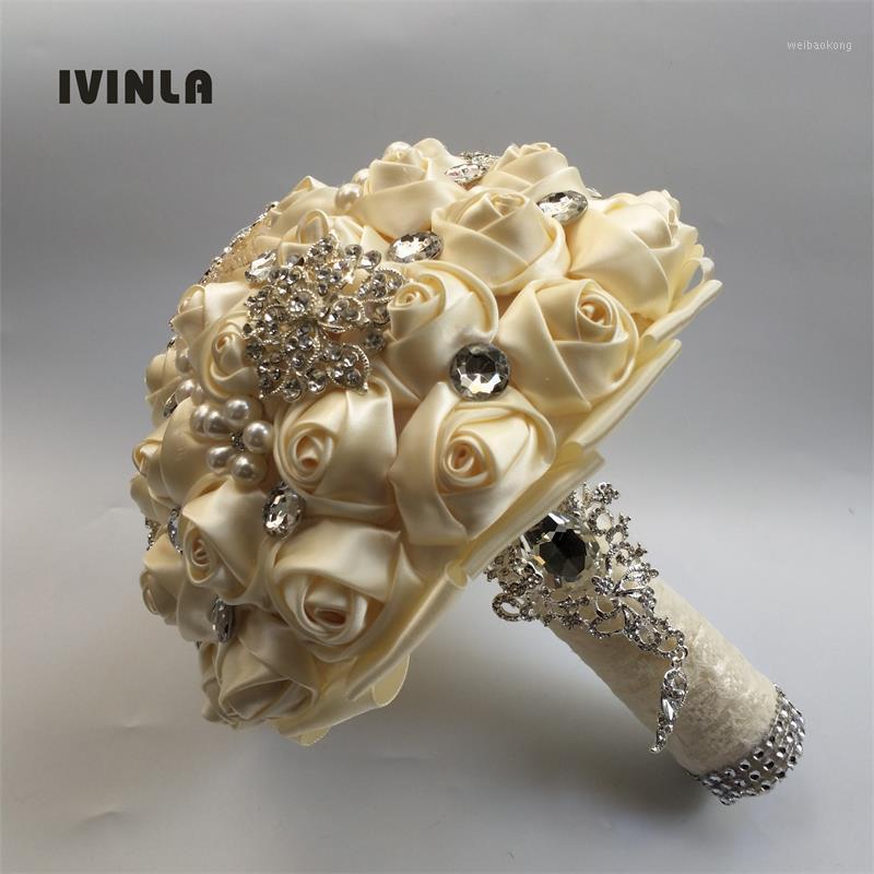 White Satin Wedding Flowers bridal Bouquets Handmade Bridesmaid Wedding Bouquet Diamond Brooch Bouquet De Mariage wer1, As the pictures
White Satin Wedding Flowers bridal Bouquets Handmade Bridesmaid Wedding Bouquet Diamond Brooch Bouquet De Mariage wer1, As the pictures