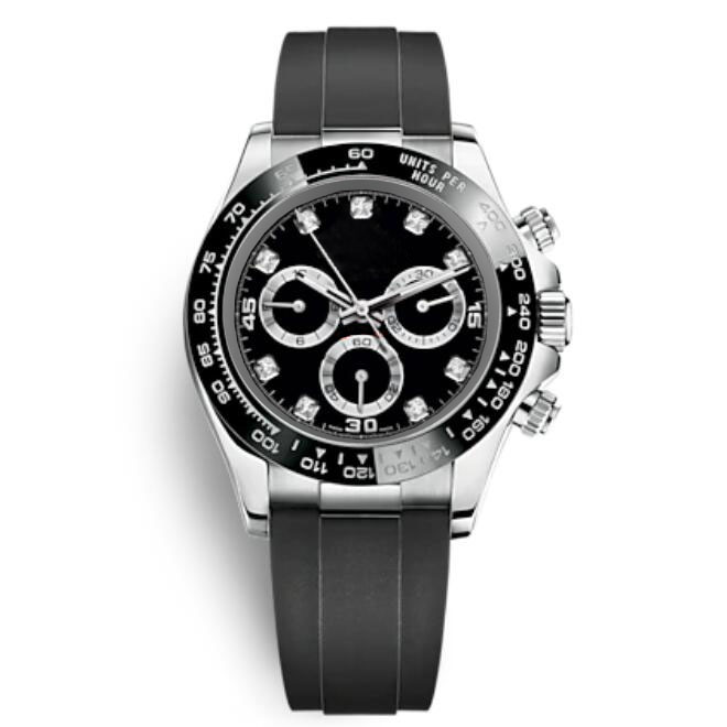 Rubber Starp Black Watch Diamond Fashion Ceramic Bezel Mens Stopwatch Mechanical Automatic Movement Sports Men Designer Wristwatches Chronograph, Box
Rubber Starp Black Watch Diamond Fashion Ceramic Bezel Mens Stopwatch Mechanical Automatic Movement Sports Men Designer Wristwatches Chronograph, Box