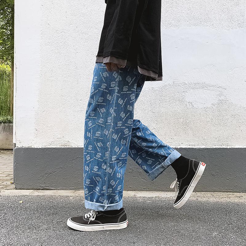 2020 Autumn And Winter New Youth Popular Loose Large Size Korean Loose Printed Jeans Fashion Casual Straight-leg Pants -5XL, Blue
2020 Autumn And Winter New Youth Popular Loose Large Size Korean Loose Printed Jeans Fashion Casual Straight-leg Pants -5XL, Blue
