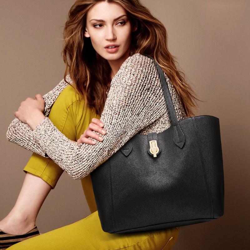New Fashion Leather Large Capacity Handbags For Women 2021 Solid Color Shoulder Bags Lady Simple Totes Elegant Female Hand Bag, Black
New Fashion Leather Large Capacity Handbags For Women 2021 Solid Color Shoulder Bags Lady Simple Totes Elegant Female Hand Bag, Black