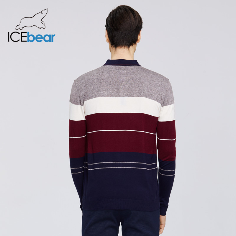 ICEbear new men's spring sweater casual lapel sweater business casual quality men's clothing 1812 201203