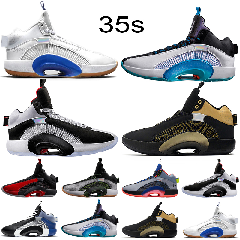 35 nouveaux 35s Chaussures de basket-ball Sisterhood Morpho Jumpman Fragment Design Center of Gravity Guerrier Bayou Garçons ADN espadrille forma