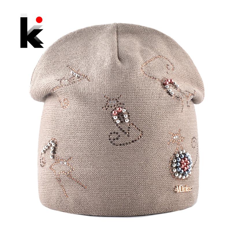 Winter Knitted Hats For Women New Fashion Beanie With Cute Rhinestone Pearls Cats High Quality Cap Ladies Knit Skullies Bonnet, Red
Winter Knitted Hats For Women New Fashion Beanie With Cute Rhinestone Pearls Cats High Quality Cap Ladies Knit Skullies Bonnet, Red