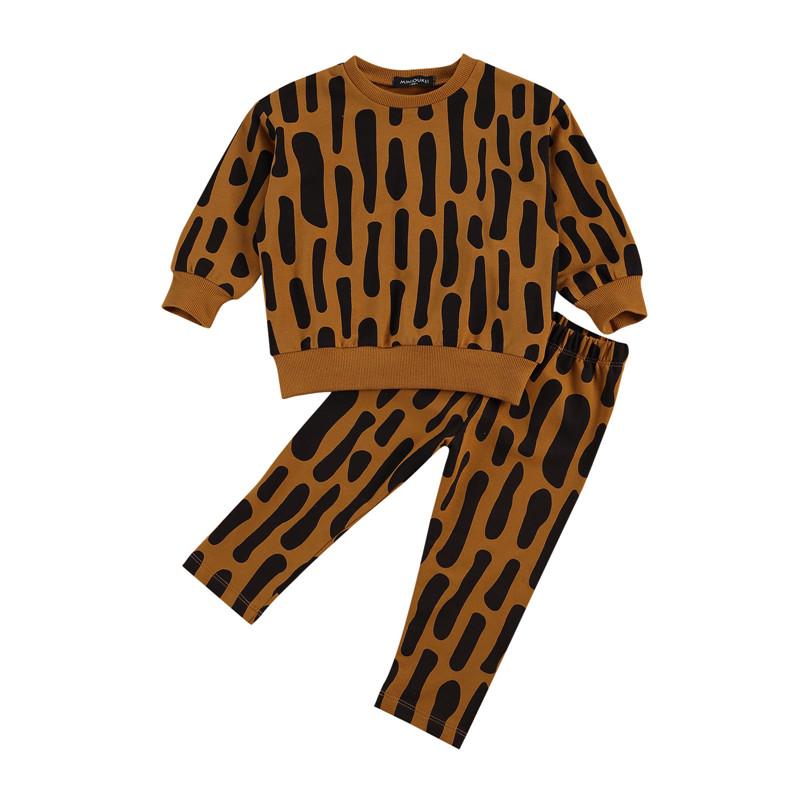 Children's Two Piece Set Toddler's Crew Neck Long Sleeve Irregular Triangle Stripe Pullover Kid's Elastic Belt Pants
Children's Two Piece Set Toddler's Crew Neck Long Sleeve Irregular Triangle Stripe Pullover Kid's Elastic Belt Pants