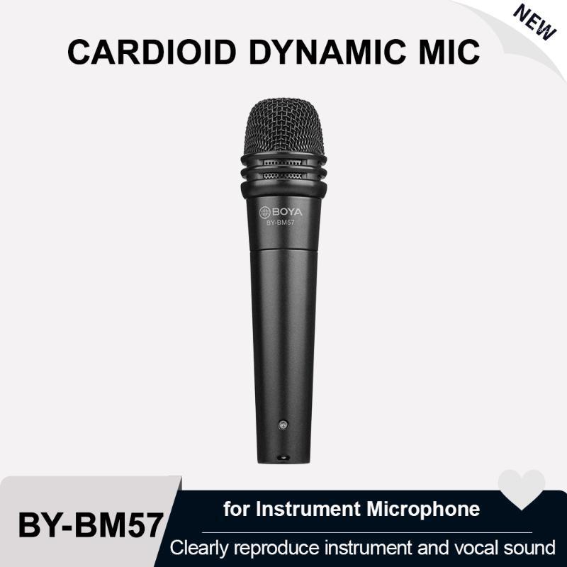 BOYA BY-BM57 Cardioid Dynamic Microphone 6.35mm Output Aluminum Zinc Alloy Band Instrument Vocal Speaker Live Audio Recording1
BOYA BY-BM57 Cardioid Dynamic Microphone 6.35mm Output Aluminum Zinc Alloy Band Instrument Vocal Speaker Live Audio Recording1