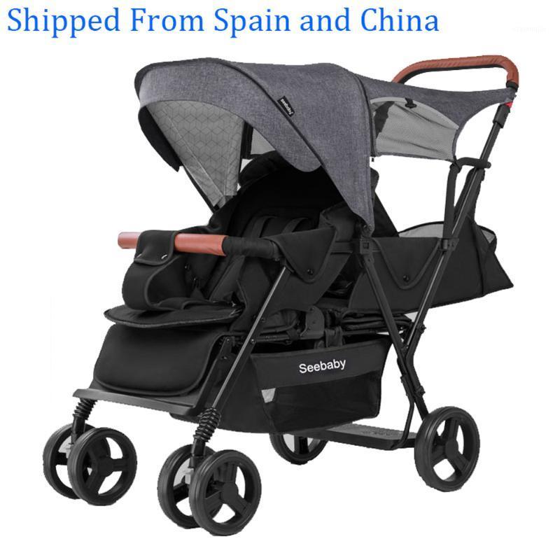 Seebaby Twins Baby Stroller Double Children 4-wheel Baby Stroller Back Seat With Standing Board T12 European Style1
Seebaby Twins Baby Stroller Double Children 4-wheel Baby Stroller Back Seat With Standing Board T12 European Style1