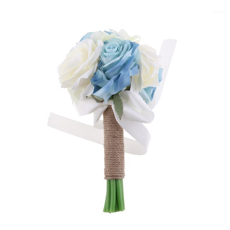Artificial Flowers Decorative Simulation Bridesmaids Bride Bouquet Flower Arrangement for Wedding Party Floral Decor1, Blue
Artificial Flowers Decorative Simulation Bridesmaids Bride Bouquet Flower Arrangement for Wedding Party Floral Decor1, Blue