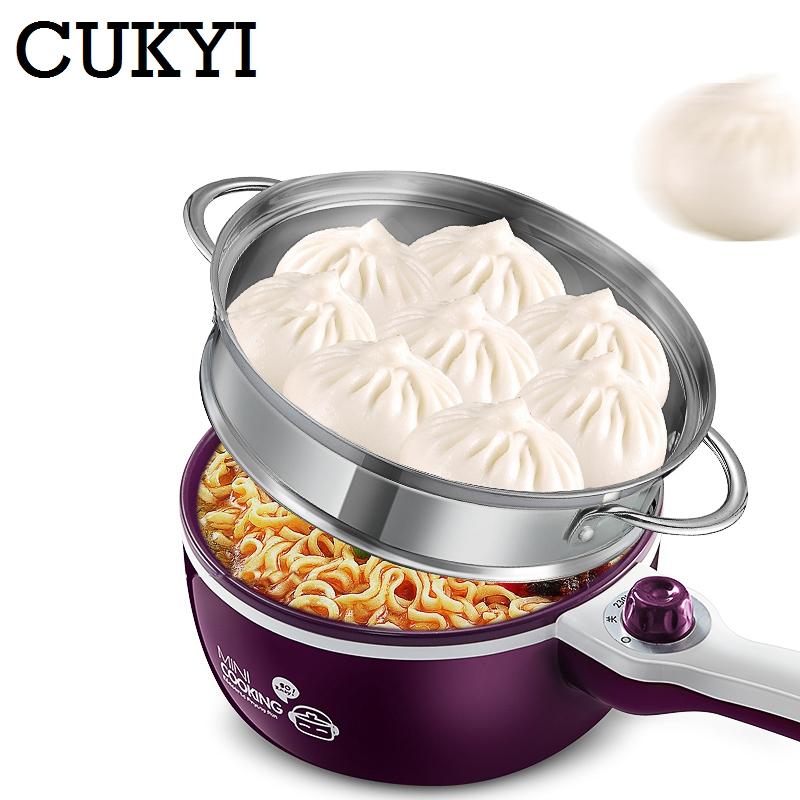 CUKYI 700W Multifunctional 300/700W electric cooker for Home/dormitory Mini cooking/Stewing/Steaming machine Stainless steel
CUKYI 700W Multifunctional 300/700W electric cooker for Home/dormitory Mini cooking/Stewing/Steaming machine Stainless steel