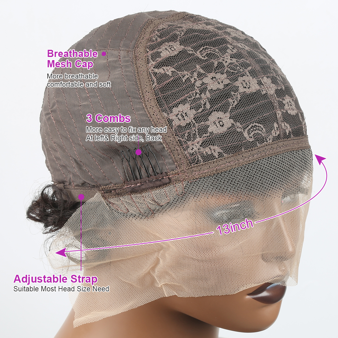 Pixie Cut Wig Short Bob Curly Human Hair Wigs Cheap Human Wig 13X2 Transparent Lace Front For Black Women Pre Pluckedfactory direct