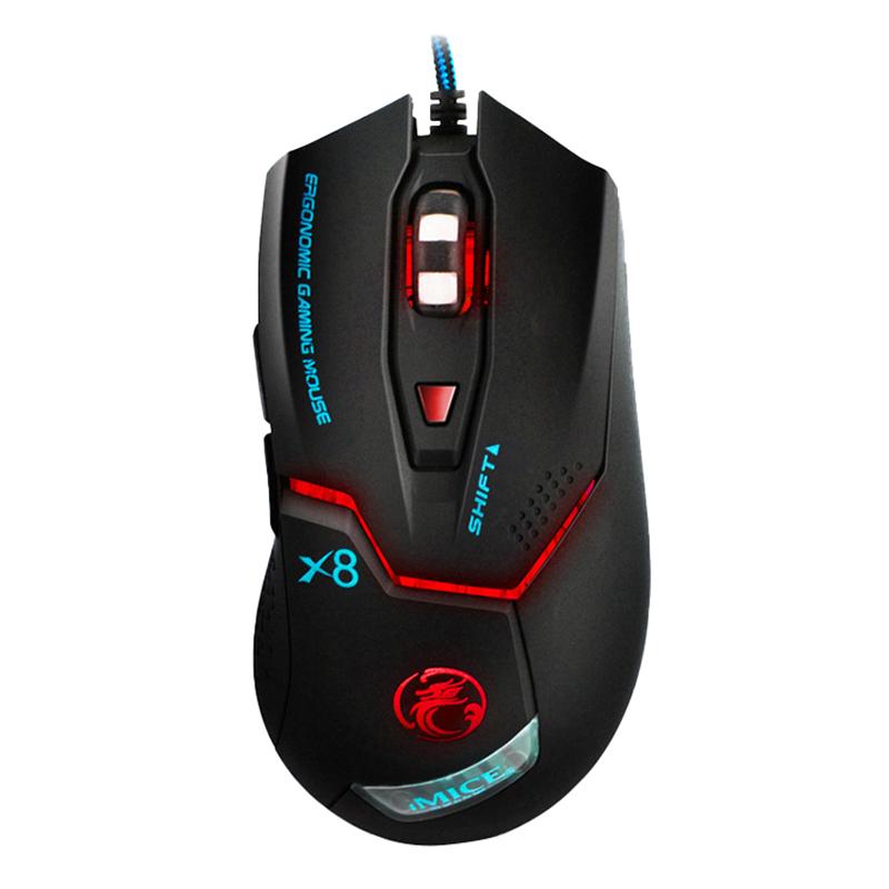 IMICE USB Wired Gaming Computer Mouse Gamer Game 3200 DPI Adjustable Optical Mice Gaming Mouse Ergonomic for Laptop PC
IMICE USB Wired Gaming Computer Mouse Gamer Game 3200 DPI Adjustable Optical Mice Gaming Mouse Ergonomic for Laptop PC