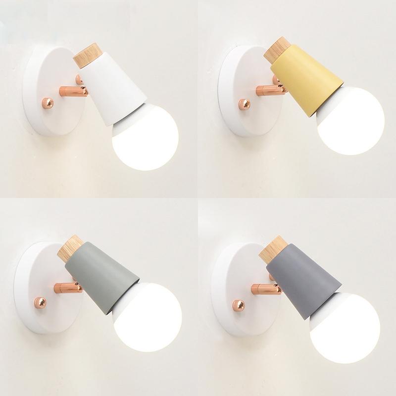 Nordic Macaron Wall Lamps Iron Wood Mirror Light Bedside Bedroom Indoor Lighting Led E27 Light Bulb Retro Led Wall Modern
Nordic Macaron Wall Lamps Iron Wood Mirror Light Bedside Bedroom Indoor Lighting Led E27 Light Bulb Retro Led Wall Modern