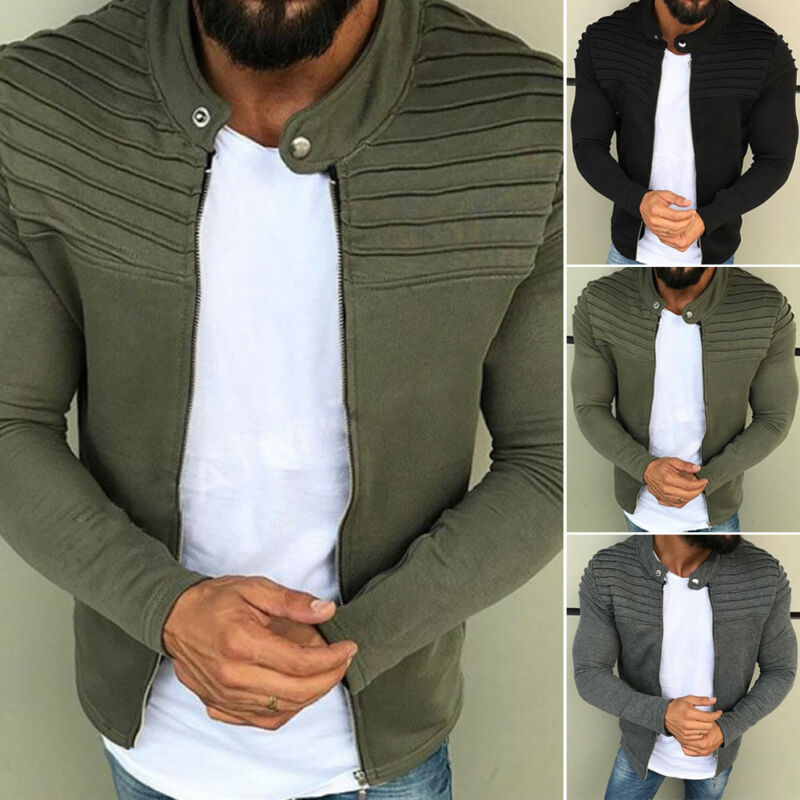 Newest Fashion Mens Winter Casual Slim Zipper Jacket Warm Winter Men Male Baseball Coat Outwear Outfits Fashion, Black
Newest Fashion Mens Winter Casual Slim Zipper Jacket Warm Winter Men Male Baseball Coat Outwear Outfits Fashion, Black