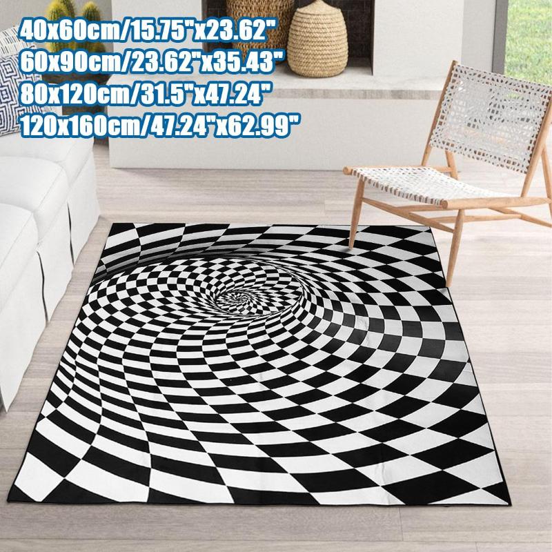 3D Bottomless Hole Area Rug Anti-Skid Carpet Soft Rug Home Living Room Floor Mat 4 Size Black&White 3D Stereo Vision Carpet, 40x60cm
3D Bottomless Hole Area Rug Anti-Skid Carpet Soft Rug Home Living Room Floor Mat 4 Size Black&White 3D Stereo Vision Carpet, 40x60cm
