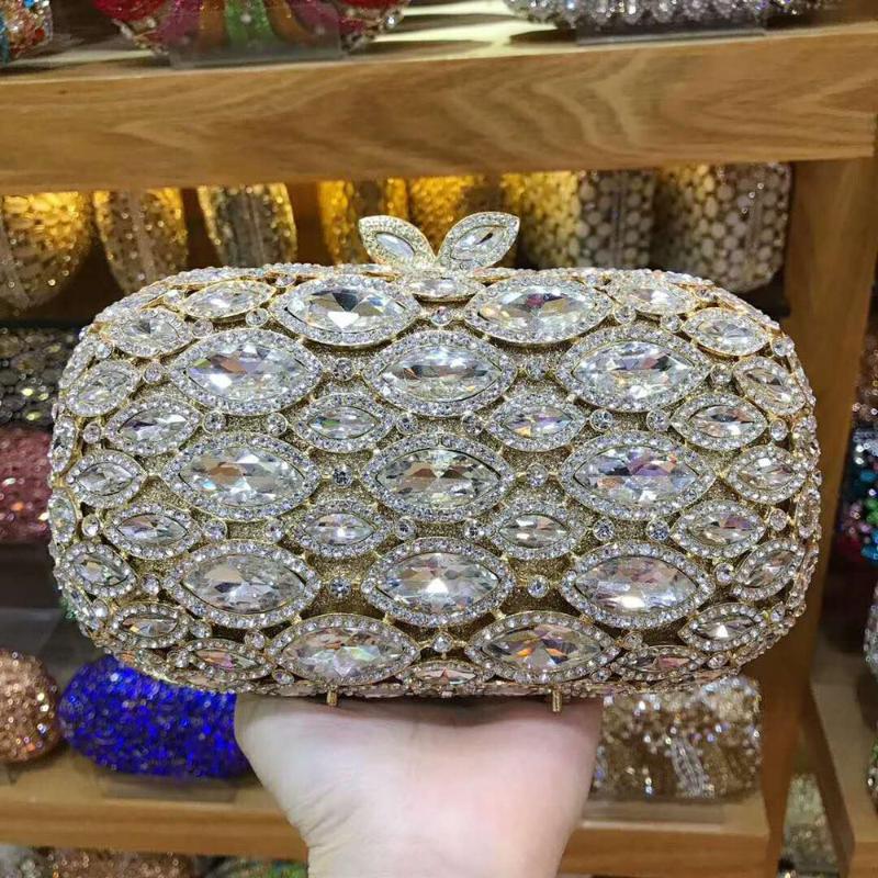 XIYUAN lady crystal Clutch bag Women's Evening Bags Bling Day Clutches Gold pink Color Metal Wedding Purse wallet Female Handbag, Color same picture
XIYUAN lady crystal Clutch bag Women's Evening Bags Bling Day Clutches Gold pink Color Metal Wedding Purse wallet Female Handbag, Color same picture