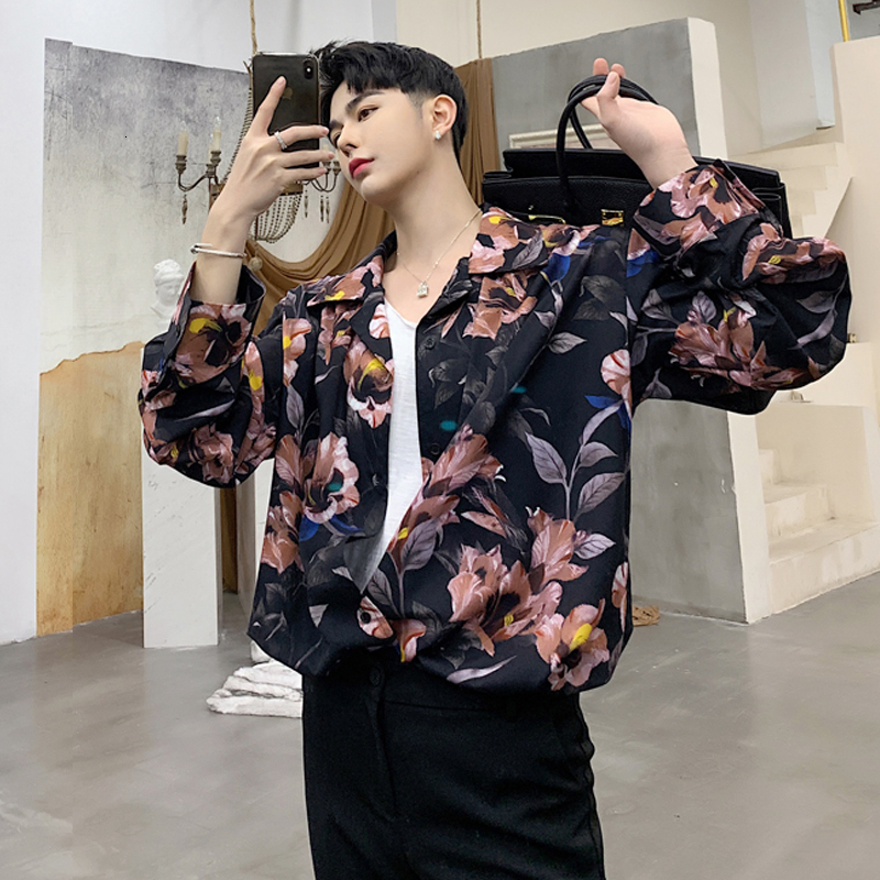 2021 New Spring Print Designer Vintage Korean Web Celebrities Loose Niche From Long Glove of Men's Shirt Shirt. 756P, 11
2021 New Spring Print Designer Vintage Korean Web Celebrities Loose Niche From Long Glove of Men's Shirt Shirt. 756P, 11