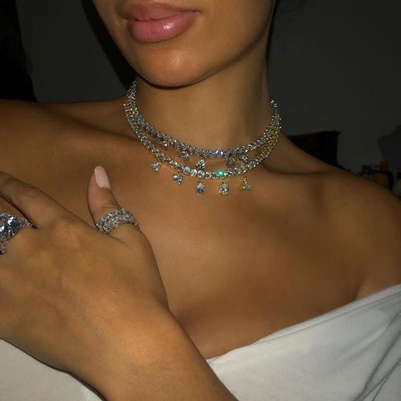 2020 Iced out bling 5A cubic zirconia wedding engagement women jewelry multi layerd drip cz tennis chain cross choker necklace
2020 Iced out bling 5A cubic zirconia wedding engagement women jewelry multi layerd drip cz tennis chain cross choker necklace