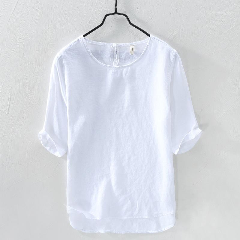 Men's T-Shirts Summer Pure T Shirt Casual Solid Linen Top T-shirt For Men O-Neck Short Sleeve Tshirt Male Tops Tees TS-4021, Blue
Men's T-Shirts Summer Pure T Shirt Casual Solid Linen Top T-shirt For Men O-Neck Short Sleeve Tshirt Male Tops Tees TS-4021, Blue
