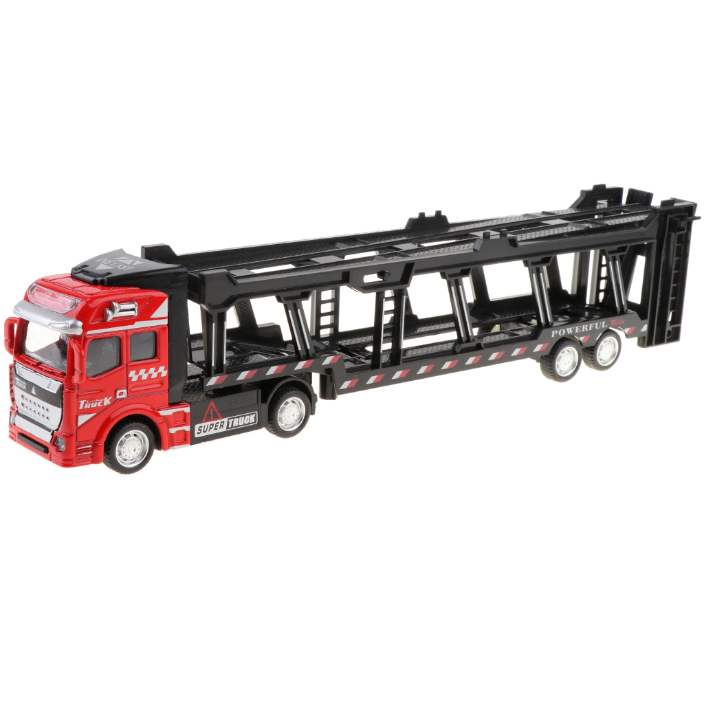 

Car 1/50 Truck Scale Transport Alloy Model Push Toy with Pull Back Function, For Boys & Girls, Collectible