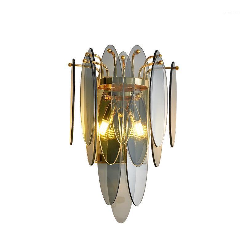 Modern LED Glass Iron Grey Blue Gold Designer LED Lamp Light Wall lamp Wall Light Sconce For Bedroom Corridor1
Modern LED Glass Iron Grey Blue Gold Designer LED Lamp Light Wall lamp Wall Light Sconce For Bedroom Corridor1