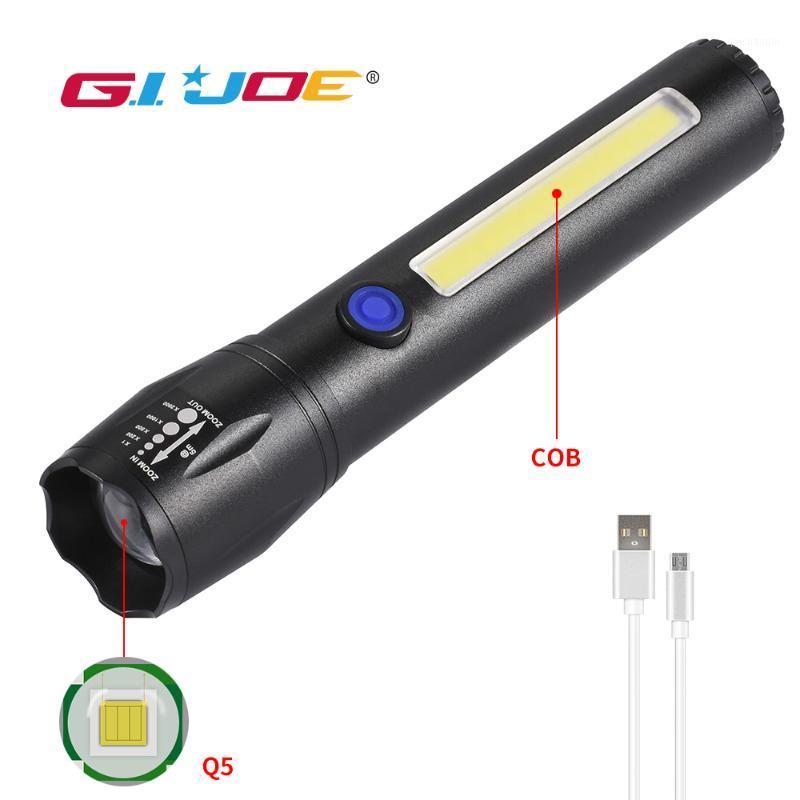 COB led USB rechargeable Zoomable Torch Aluminum alloy Built-in battery Q5 3 modes waterproof Camping Fishing1
COB led USB rechargeable Zoomable Torch Aluminum alloy Built-in battery Q5 3 modes waterproof Camping Fishing1