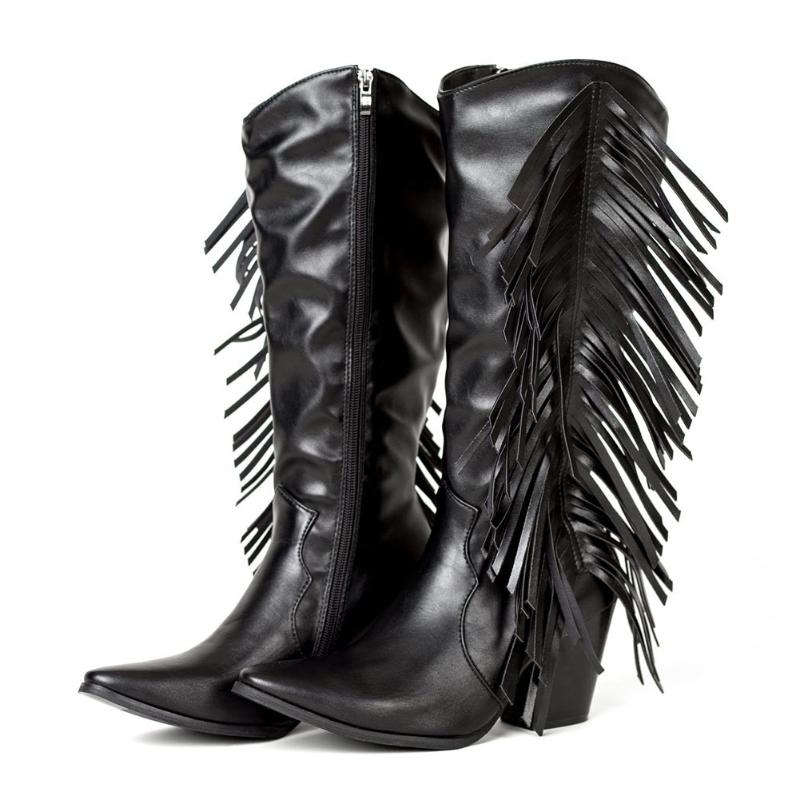 Karin Brand Design Fashion shoes women Vintage Western Boots Fringe Pointed Toe Chunky Heels Autumn Short plush, Black
Karin Brand Design Fashion shoes women Vintage Western Boots Fringe Pointed Toe Chunky Heels Autumn Short plush, Black