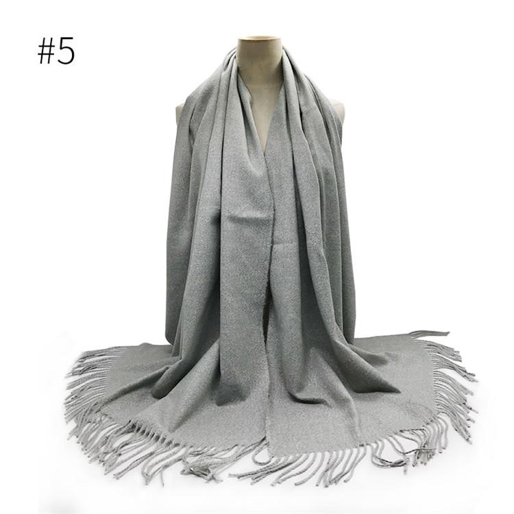 2021 Winter cashmere scarf wraps woman hijab solid lady casual with tassels warm foulard
2021 Winter cashmere scarf wraps woman hijab solid lady casual with tassels warm foulard