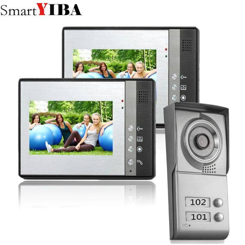 SmartYIBA 2 Unit Apartment Video Intercom 7 Inch Video Door Phone Doorbell Intercom System IR Door Camera
SmartYIBA 2 Unit Apartment Video Intercom 7 Inch Video Door Phone Doorbell Intercom System IR Door Camera