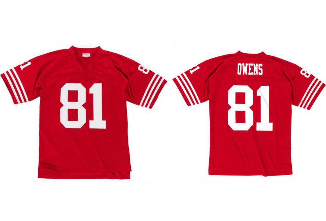 Stitched football Jersey 81 Terrell Owens 2002 Mitchell & Ness retro Rugby jerseys Men Women Youth S, Stitched jersey
Stitched football Jersey 81 Terrell Owens 2002 Mitchell & Ness retro Rugby jerseys Men Women Youth S, Stitched jersey