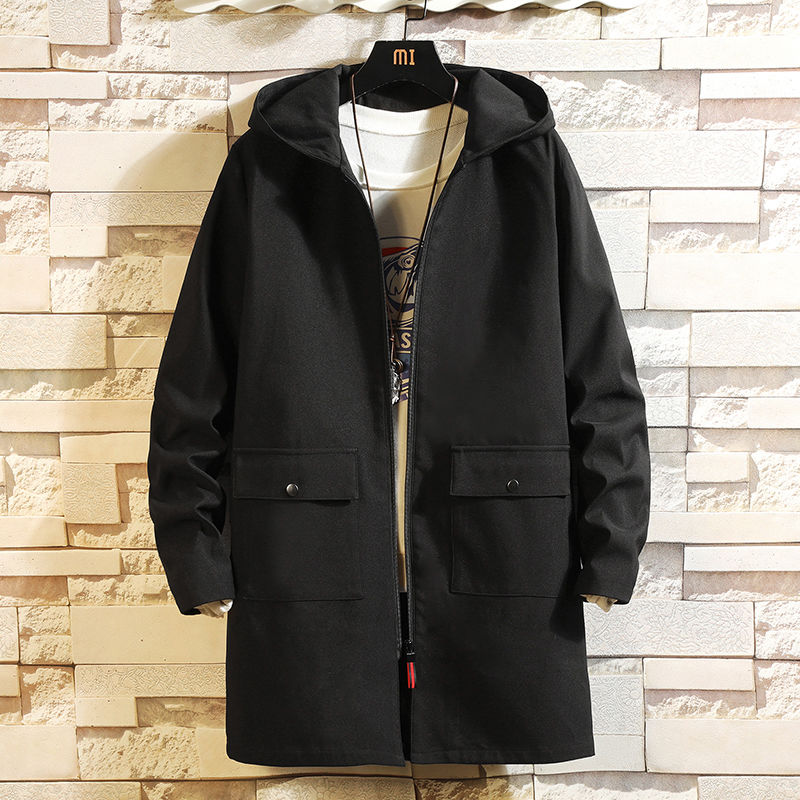 Windbreaker men's new autumn 2020 men's cotton casual windbreaker hooded windbreaker men's long jacket, Black 1
Windbreaker men's new autumn 2020 men's cotton casual windbreaker hooded windbreaker men's long jacket, Black 1