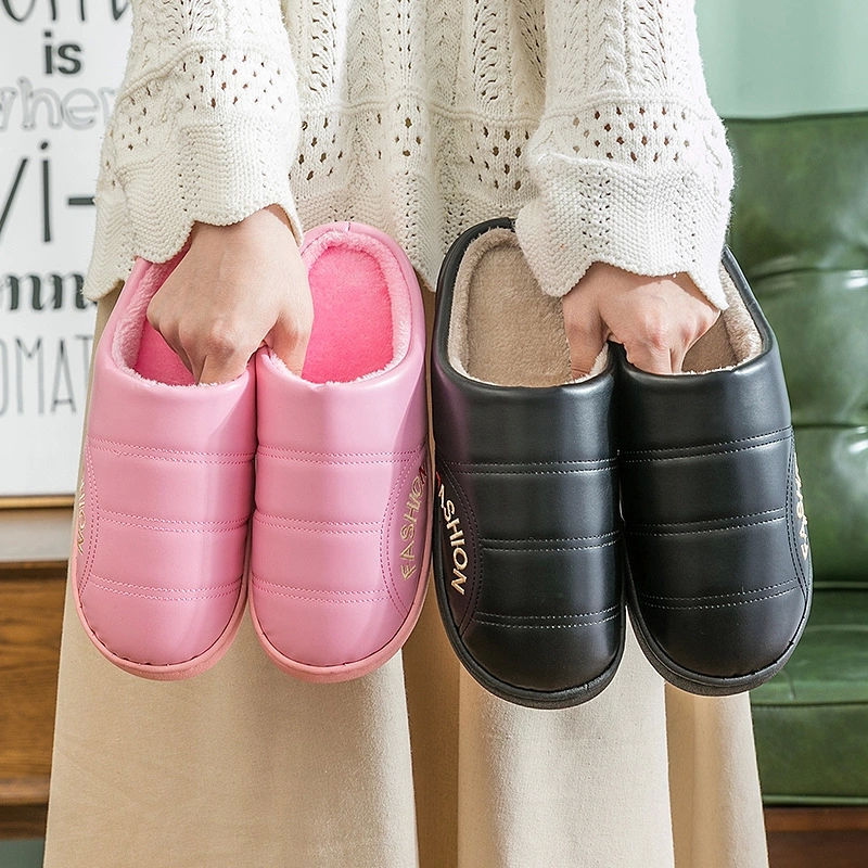Home Winter Indoor Warm Shoes Thick Bottom Plush Waterproof Leathe rMen's slippers House slippers man women Cotton shoes SH1014 #Zc0F, Black
Home Winter Indoor Warm Shoes Thick Bottom Plush Waterproof Leathe rMen's slippers House slippers man women Cotton shoes SH1014 #Zc0F, Black