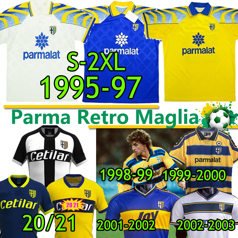 Parma Maglia Retro soccer jerseys Classic 1995 96 97 1998 99 2000 02 03 CRESPO ZOLA CANNAVARO AMOROSO BUFFON Men Kits Vintage football shirt, 1995-97 blue patch
Parma Maglia Retro soccer jerseys Classic 1995 96 97 1998 99 2000 02 03 CRESPO ZOLA CANNAVARO AMOROSO BUFFON Men Kits Vintage football shirt, 1995-97 blue patch
