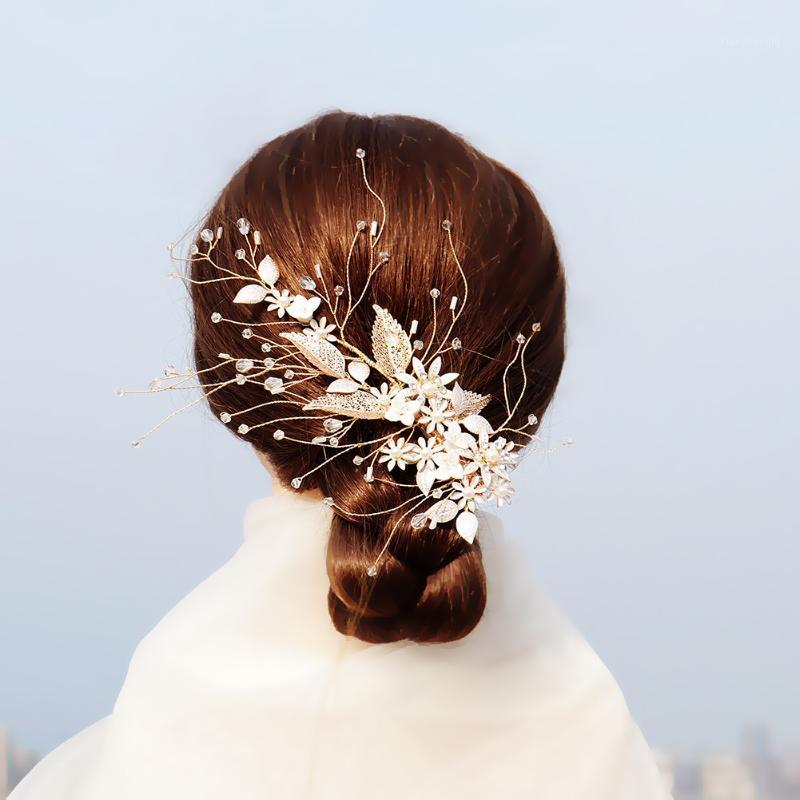 Golden Flower Handmade Side Clip Hair Ornament Bridal Headdress Wedding Accessories Clips & Barrettes, Golden;silver
Golden Flower Handmade Side Clip Hair Ornament Bridal Headdress Wedding Accessories Clips & Barrettes, Golden;silver