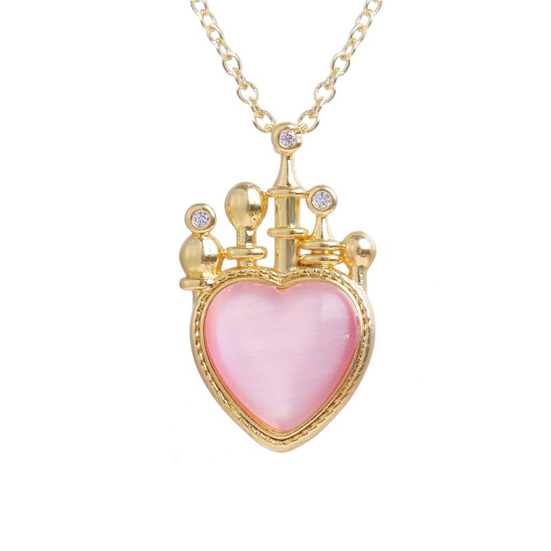 Bettyue Dazzling Heart Shape Necklace WIth Pink Color For Cute Girls Gorgeous Ornament Fashion Party Jewelry Charming Pendant
Bettyue Dazzling Heart Shape Necklace WIth Pink Color For Cute Girls Gorgeous Ornament Fashion Party Jewelry Charming Pendant