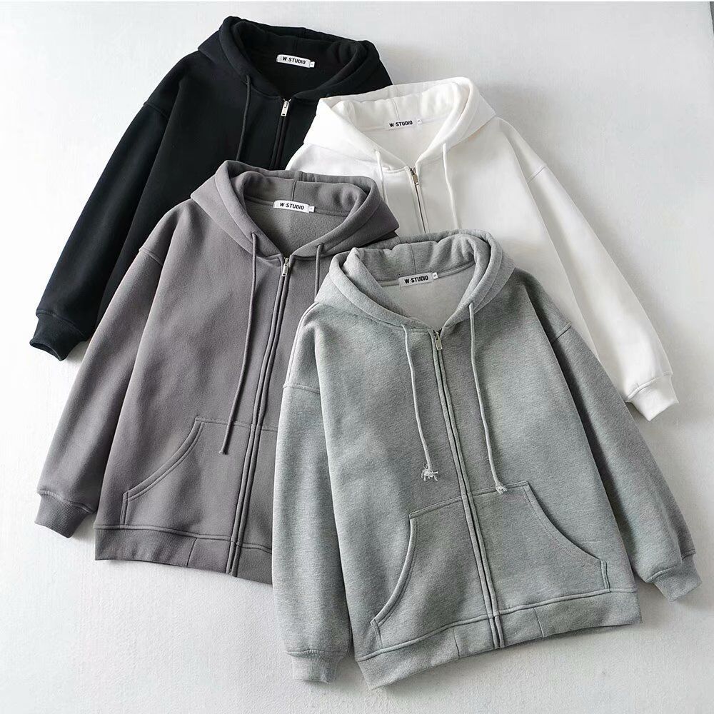 2021 New Thickened Loose Sweater Fashionable Women's Wear Mid Long Zipper Hooded Coat in Autumn and Winter 2ml4, Black
2021 New Thickened Loose Sweater Fashionable Women's Wear Mid Long Zipper Hooded Coat in Autumn and Winter 2ml4, Black