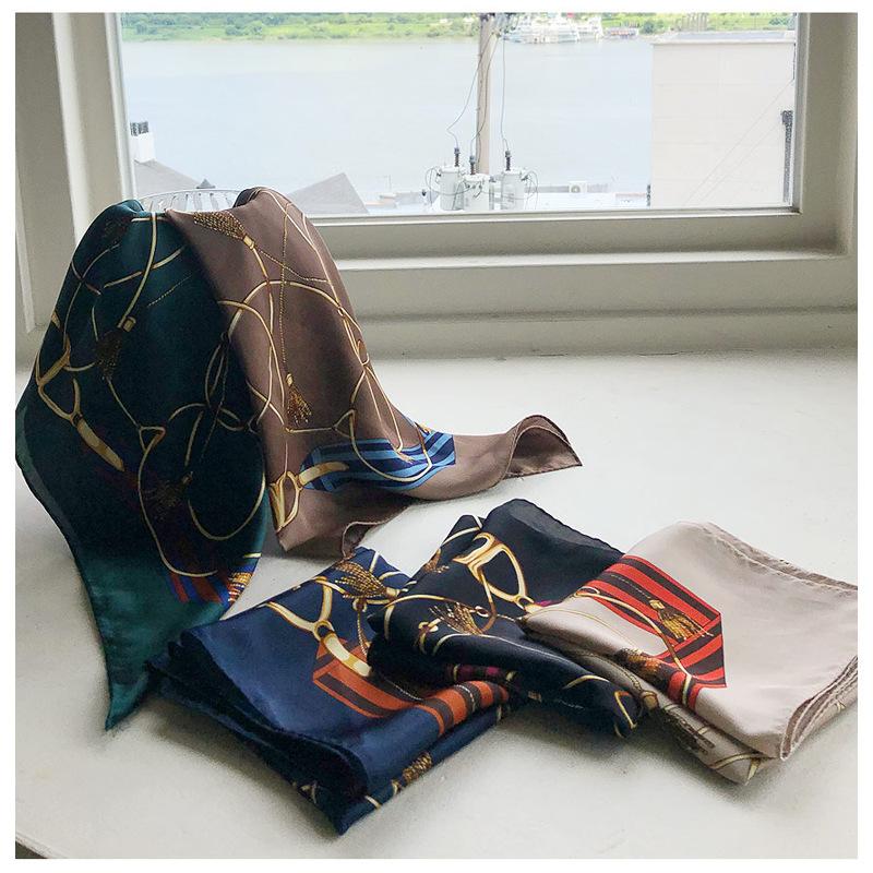 New 2020 Square Neck Scarves 100% Silk Scarf Women Foulard Shawls And Wraps Bandana Neckerchief Poncho Headband Hijab 53*53cm
New 2020 Square Neck Scarves 100% Silk Scarf Women Foulard Shawls And Wraps Bandana Neckerchief Poncho Headband Hijab 53*53cm