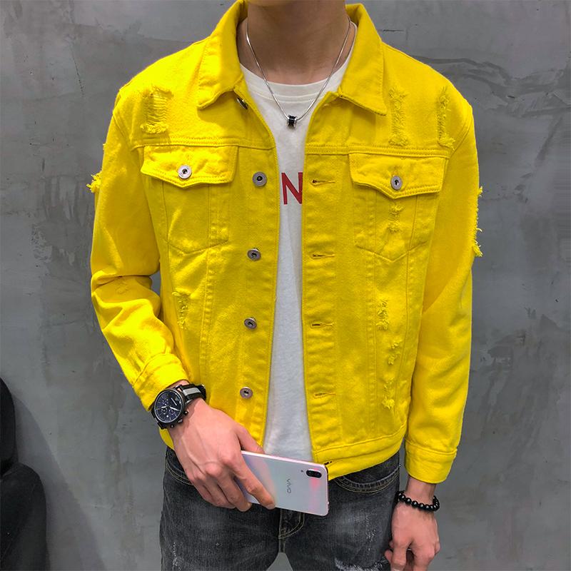 Men's Jackets Mens And Coats Autumn Denim Jacket Men Turn Down Collar Simple Loose Lovers Long Sleeve Hole MenMen's, Black
Men's Jackets Mens And Coats Autumn Denim Jacket Men Turn Down Collar Simple Loose Lovers Long Sleeve Hole MenMen's, Black