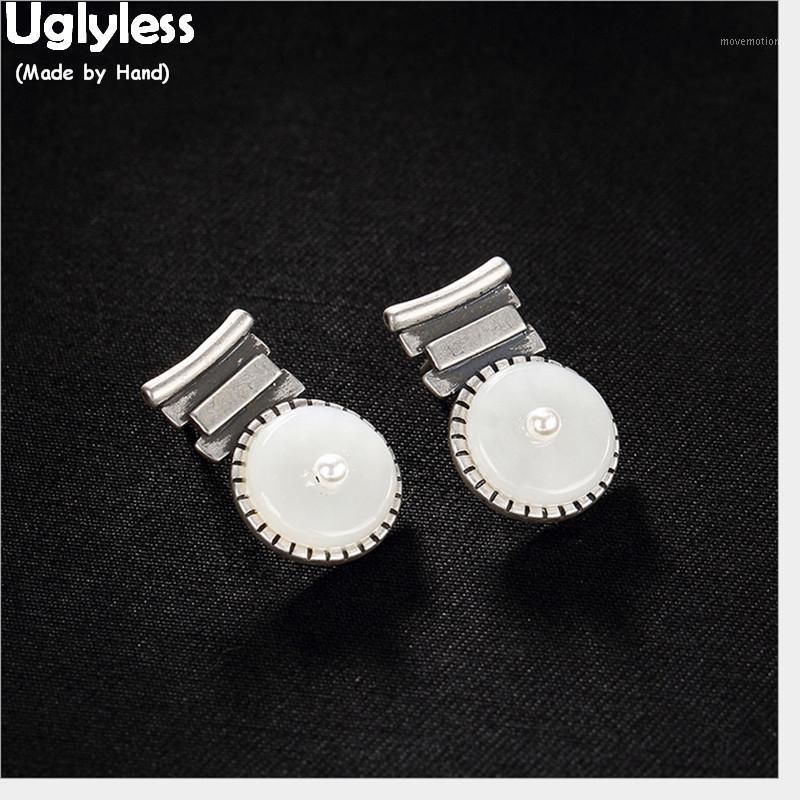 Uglyless Office Lady Party Dress Earrings for Women Natural Jade Fine Jewelry Solid 925 Silver Ethnic Studs Pearls Bijoux Button1 
Uglyless Office Lady Party Dress Earrings for Women Natural Jade Fine Jewelry Solid 925 Silver Ethnic Studs Pearls Bijoux Button1